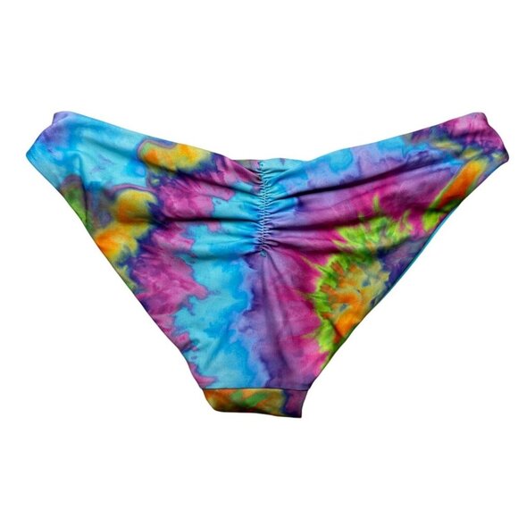Becca‎ Swim Bottom Womens Size Small Tie Dye Shirred Hipster NWT - Picture 3 of 6